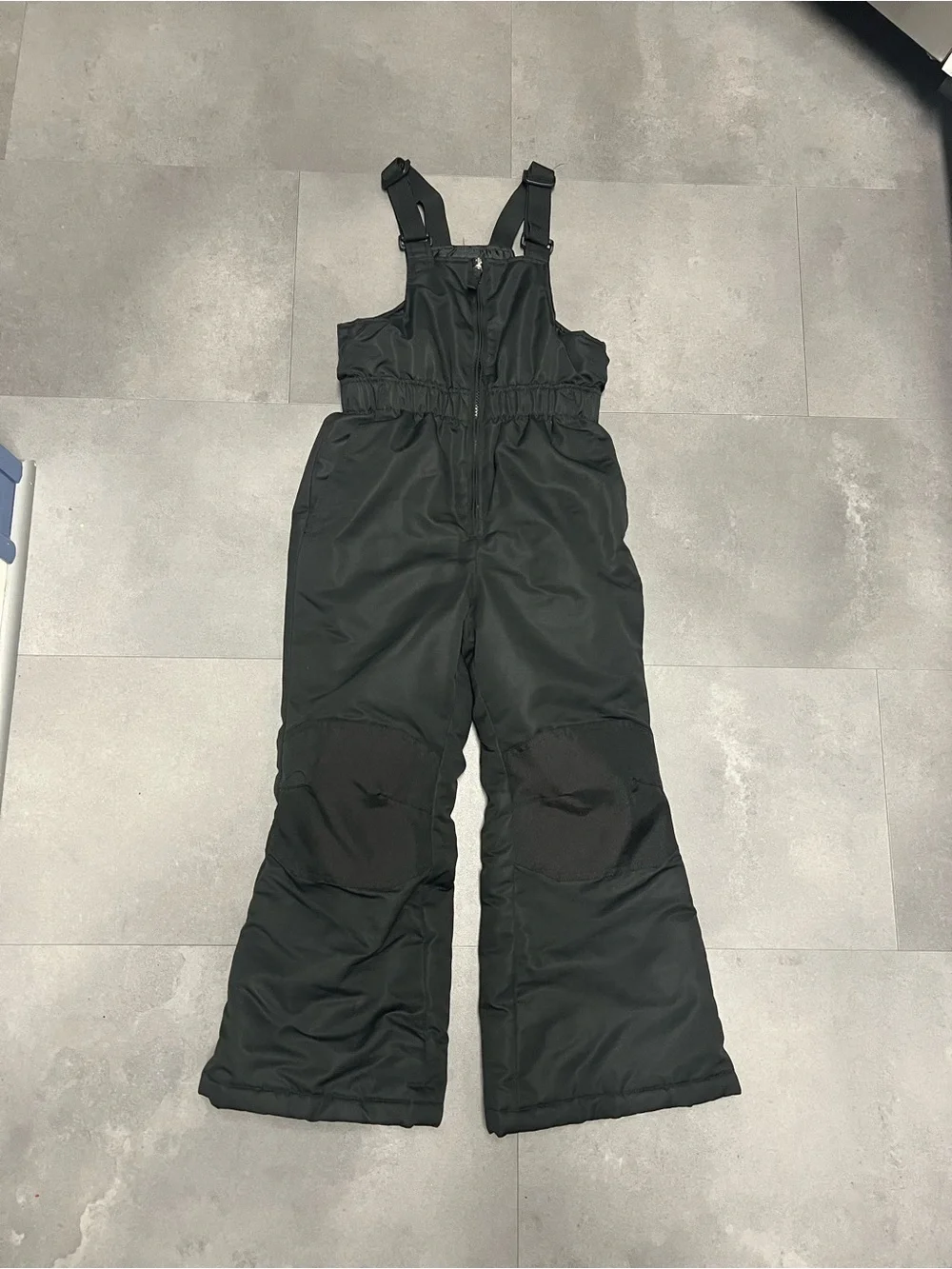 Kids Black Snow Bib Overalls